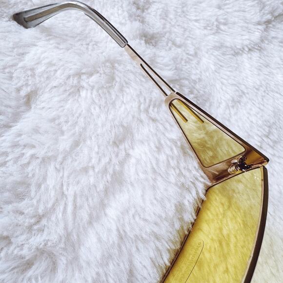 Shane Clear Yellow Wrap-Around Sunglasses - Picture 6 of 10